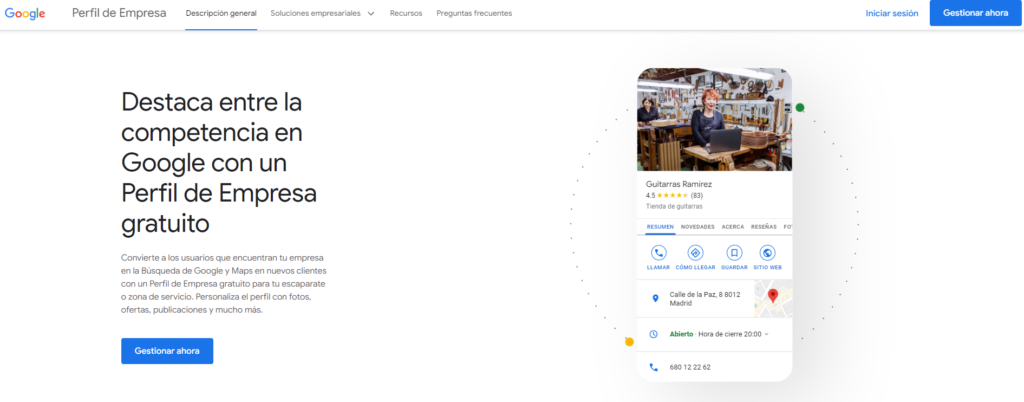 Cómo crear una cuenta Google My Business