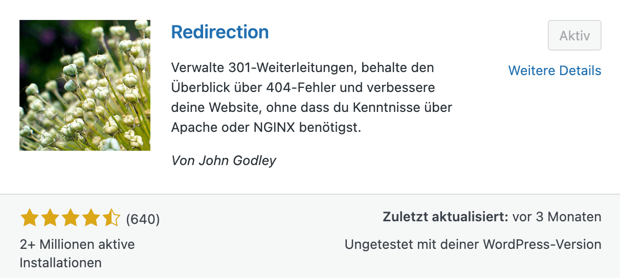 Redirection Tool für die 301 Weiterleitung