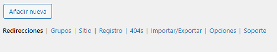 Añadir nueva redirección WordPress ES