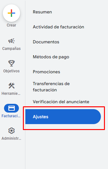 facturacion ajustes